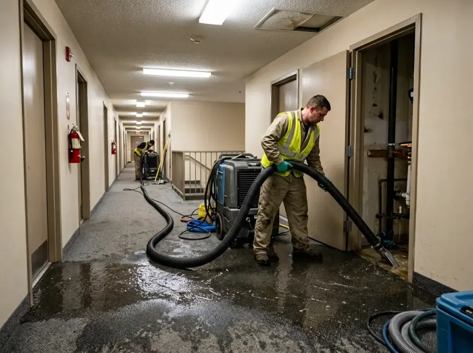 multi-unit-apartment-hallway-f-005 — frequently asked questions, Emergency Burst Pipe Water Extraction & Removal in Coon Rap…